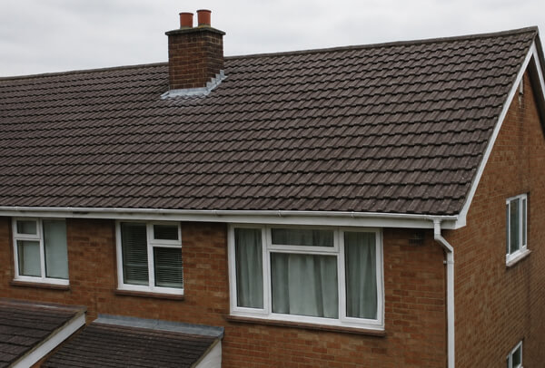 Bedford roof after careful cleaning with a more natural and tidy finish