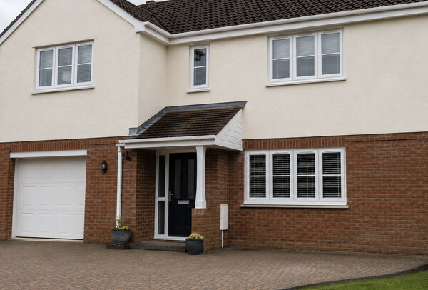Bedford house exterior after washing to finish off the outside clean