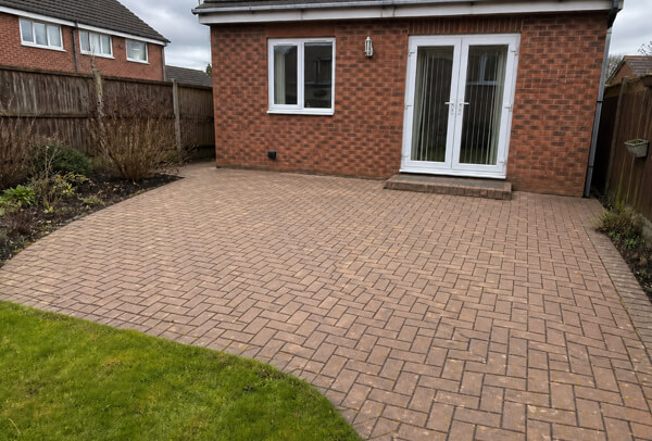 Patio in Luton after professional jet washing