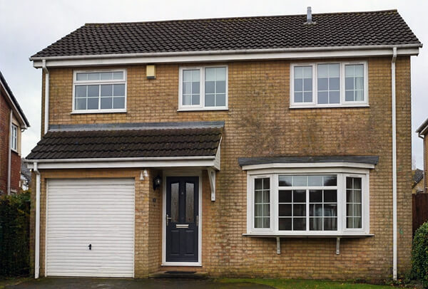 Brickwork before cleaning in Milton Keynes