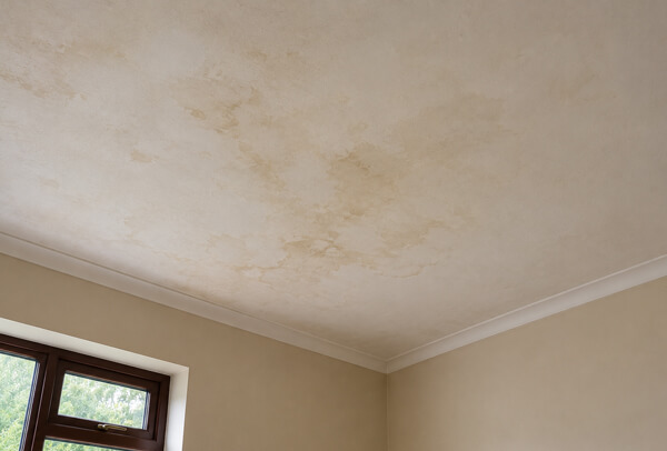 Ceiling in Bedford before painting with a dull marked finish