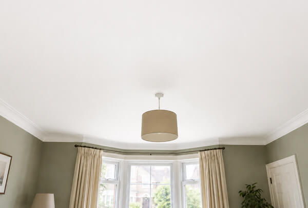 Ceiling in Oxford after painting with a clean brighter finish