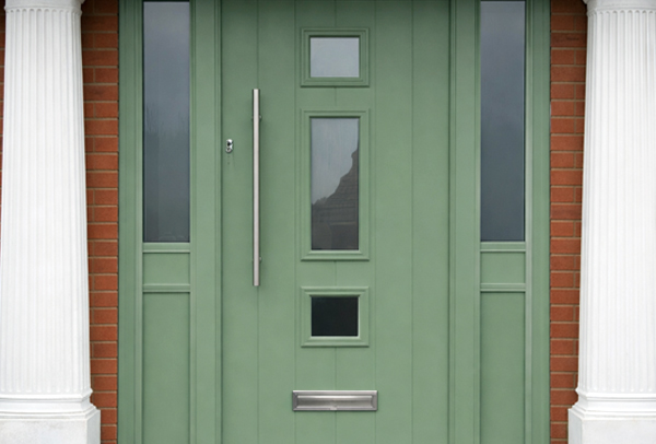 After composite front door painting results in Milton Keynes