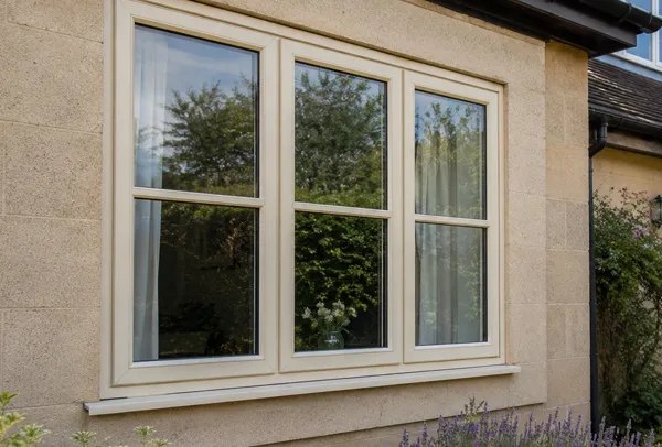 Composite window frame before painting