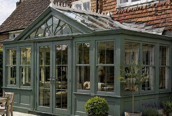 Conservatory after colour change painting in Milton Keynes