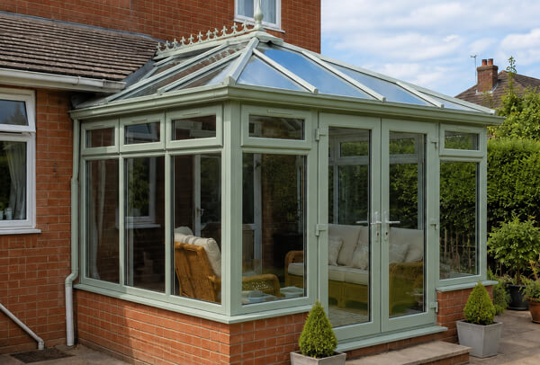 Conservatory after a frame colour change