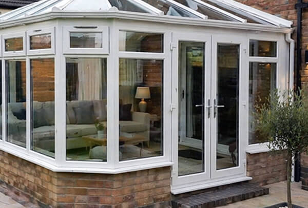 Conservatory frames before painting in Milton Keynes