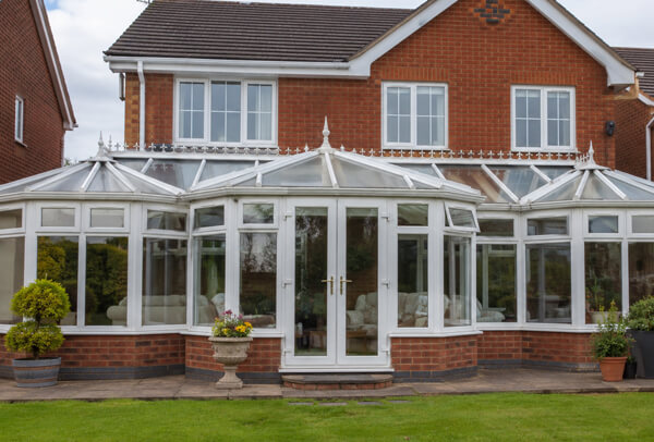 uPVC conservatory frames before a colour change in Aylesbury