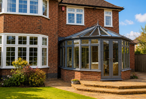 Conservatory frames after colour change to better suit the home