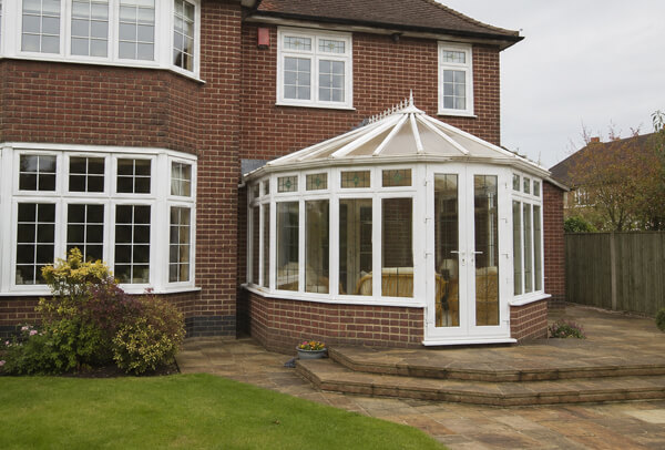 Conservatory frames before colour change on a High Wycombe home