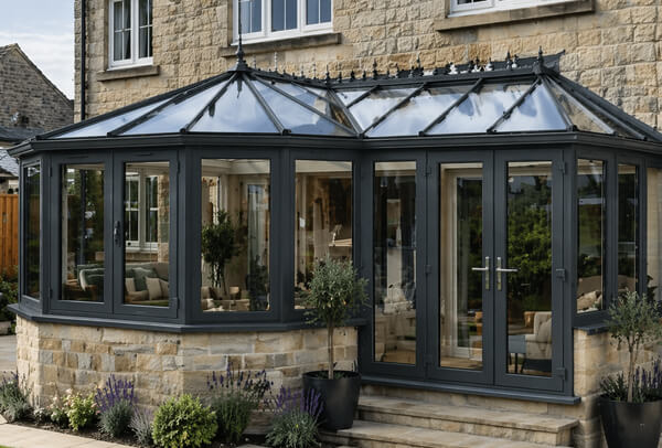 Conservatory after painting transformation in Milton Keynes