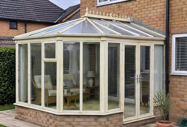 Conservatory before painting in Milton Keynes