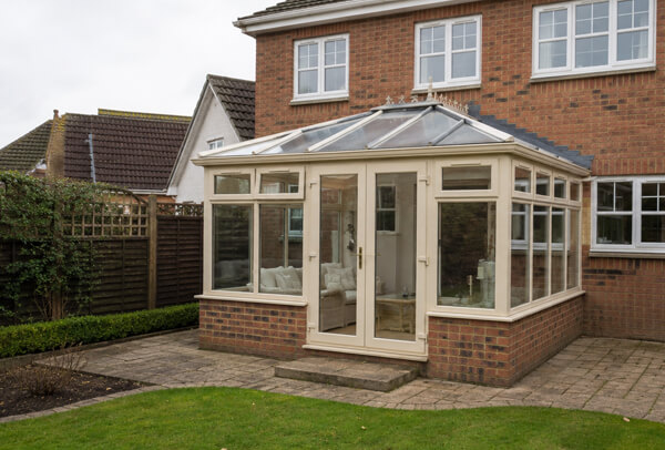 Conservatory photographed before painting for a quote