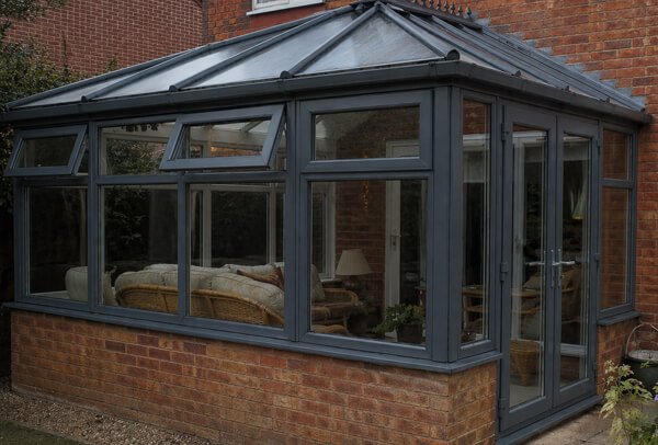 Conservatory in Northampton after painting, with a smarter and more modern appearance