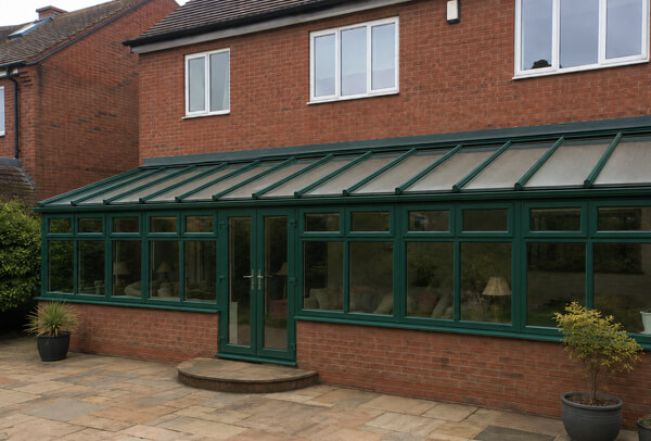 Usable conservatory after frame repainting in Dunstable