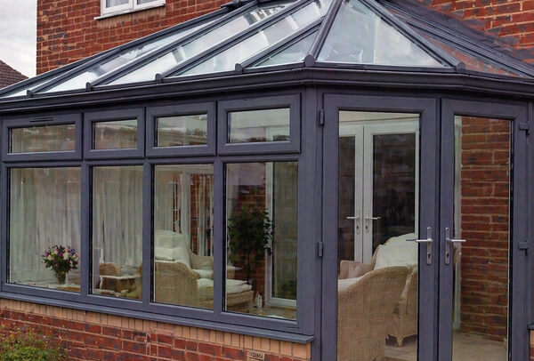 Conservatory in Northampton after painting, with a cleaner and more modern appearance
