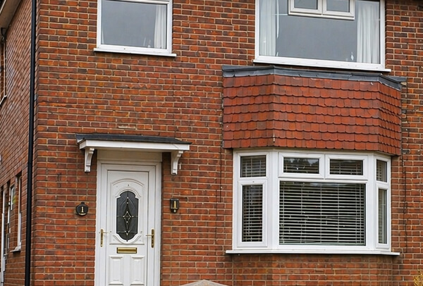 Exterior wall after house washing in Milton Keynes
