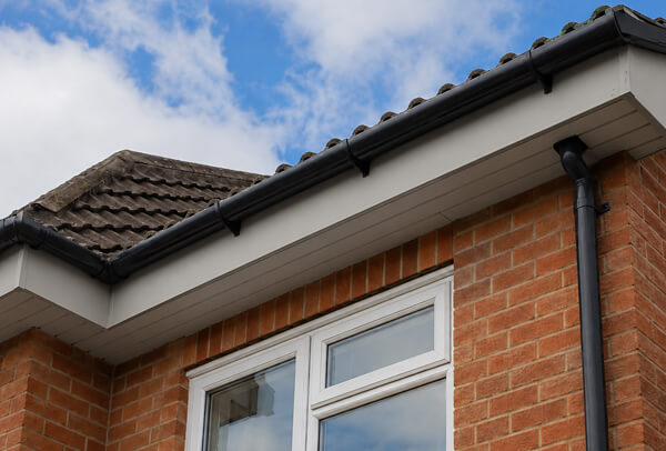 Fascias and soffits in Bedford after painting with a fresh exterior finish