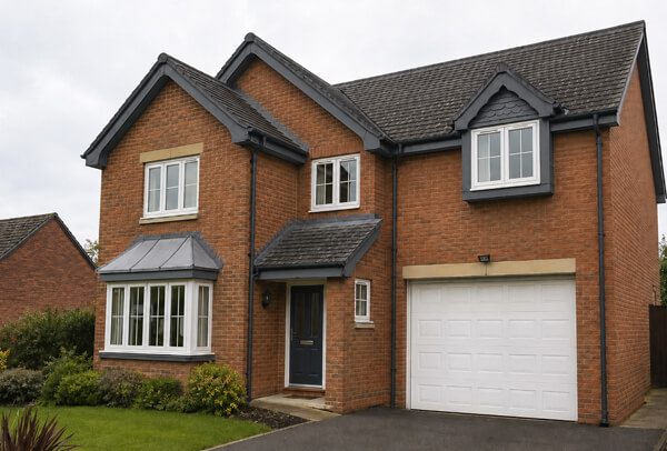 Fascias and soffits in Luton after painting with a neat updated finish
