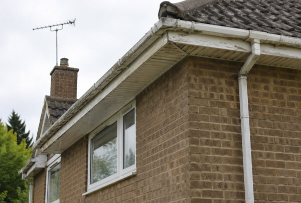 Fascias and soffits in Oxford before painting with a faded exterior finish