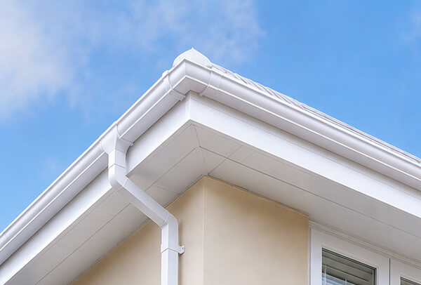 Fascia soffit bargeboard and gutter painting in Bedford before the repaint