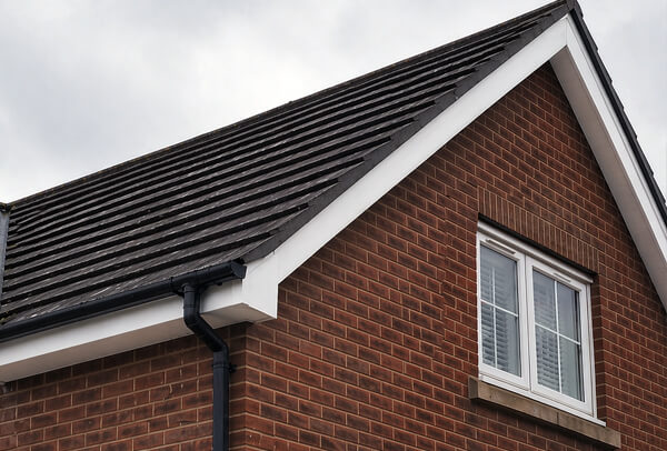 Fascias, soffits, bargeboards and gutters after painting in Milton Keynes