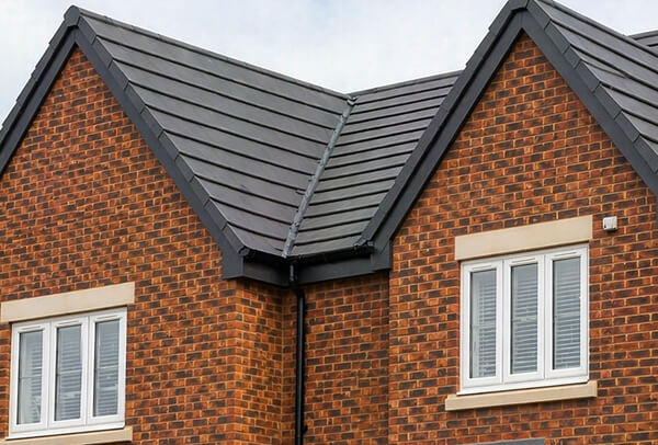 Roofline in Northampton after painting, with a neater and more coordinated finish