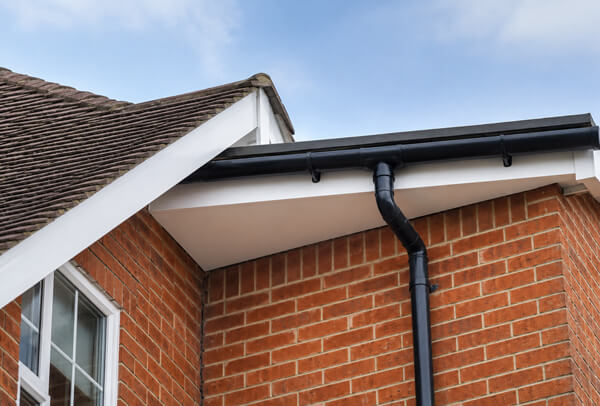 Oxford roofline after painting with refreshed fascia soffit gutter and bargeboard details