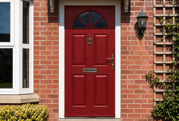 Front door in Northampton after painting, with a smart refreshed appearance