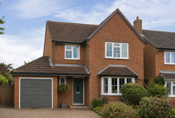 Garage door after a colour change with a smarter exterior finish