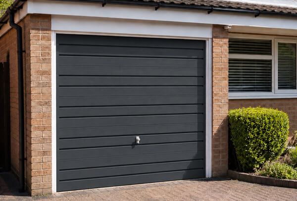 Garage door after painting in Hemel Hempstead with a smart clean finish