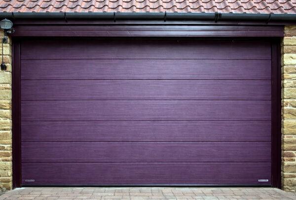 Garage door after painting transformation in Milton Keynes