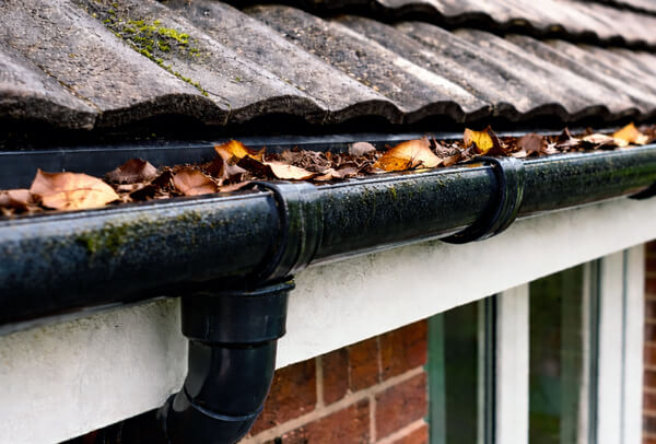 Gutters before cleaning in Milton Keynes
