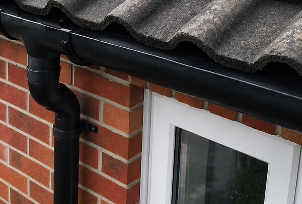 Gutters after cleaning and washing in Milton Keynes