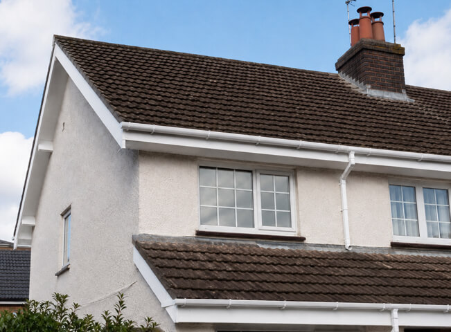 Fascia and soffit after painting in Hemel Hempstead with a cleaner roofline surface