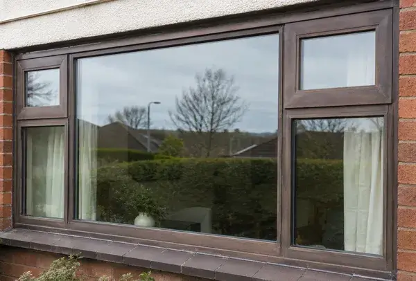 Aluminium window frame before spray painting in High Wycombe