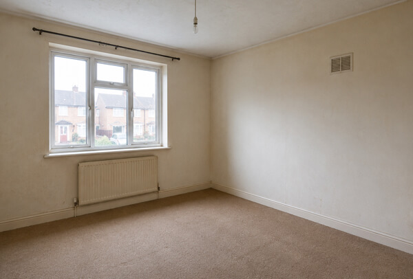 High Wycombe room before decorating and ready for a painting quote