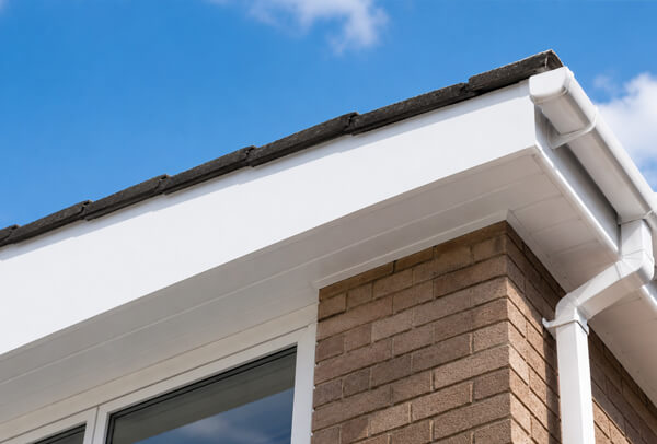 Faded roofline in High Wycombe after painting