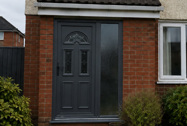 Front door after painting in High Wycombe, showing a cleaner and more modern entrance