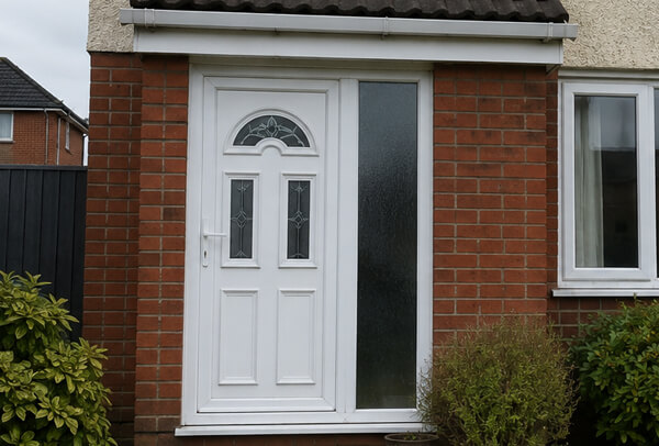 Front door before painting in High Wycombe, showing a tired entrance ready for a colour refresh