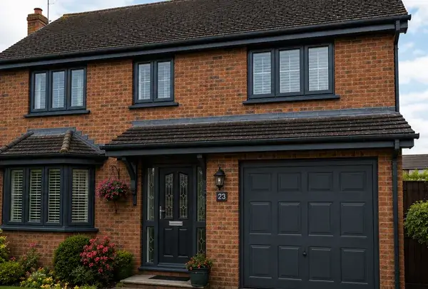 Window frames after colour matching with the exterior in High Wycombe