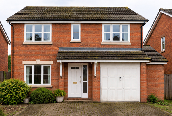Exterior of house before painting and exterior cleaning in Milton Keynes