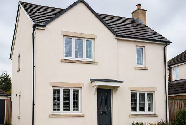 House exterior after washing in Milton Keynes
