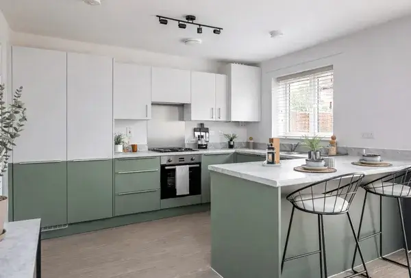 Kitchen cupboard colour change after painting in Milton Keynes