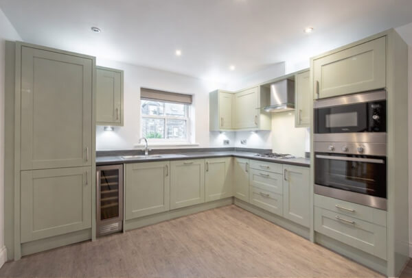 Kitchen cupboard repainting after painting in Milton Keynes