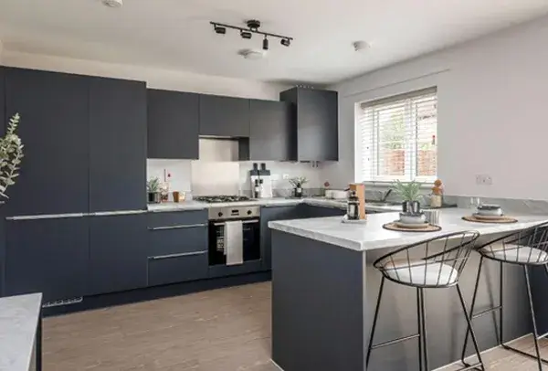Kitchen cupboard colour change before painting in Milton Keynes