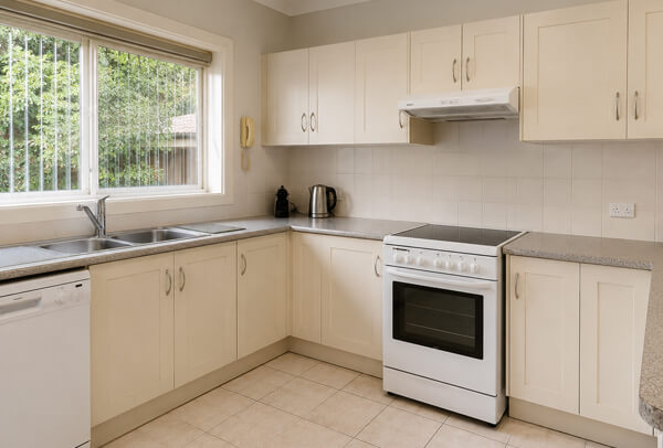 Kitchen before cabinet painting photographed for advice