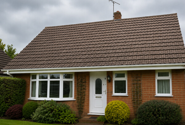 Luton roof after cleaning with a brighter and more even-looking finish
