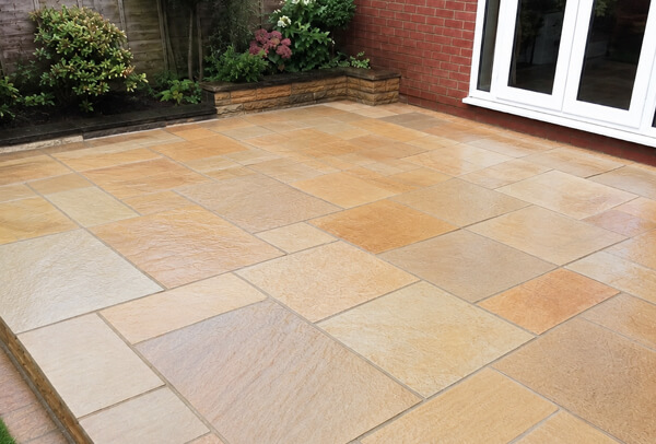 Patio in Bedford after deep cleaning ready for outdoor use
