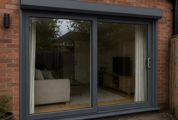 Window frames after exterior colour coordination in Dunstable